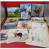 Image 1 : Lot Of Unframed VTG Art