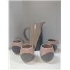 Image 1 : Nugu Pitcher and tea mugs (4) #30 pink/grey