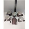 Image 2 : Nugu set of six straight edge mugs #12 brick