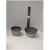 Image 2 : Nugu set of four each extra small/small taper edge bowls #9 green/grey fade