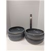 Image 1 : Nugu set of four large curve edge bowls #45 grey