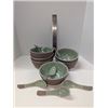 Image 1 : Nugu set of six layered bowls with spoons #15