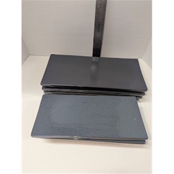 Nugu set of four each flat gyoza platters (sm/med) #24