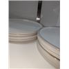 Image 2 : Nugu set of four each short edge salad/dinner plates #22 white