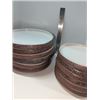 Image 1 : Nugu set of six each oval platters sm/lg #12 brick