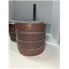 Image 3 : Nugu set of four each straight edge bowls dip/side/serving #12 brick