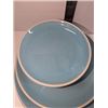 Image 2 : Nugu set of four each round side/salad/dinner plates #4 blue