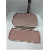 Image 1 : Nugu set of four each rectangular platters # pink