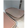 Image 2 : Nugu set of four each rectangular platters # pink