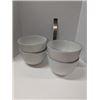 Image 1 : Nugu set of four coupe large bowls #2 white