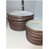 Image 1 : Nugu set of six each oval platters sm/lg #12 brick