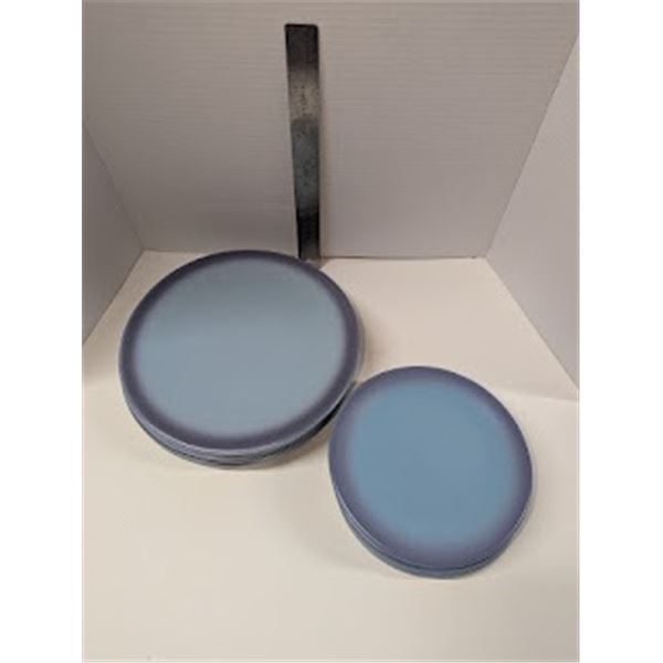 Nugu set of six each round salad/dinner plates #8