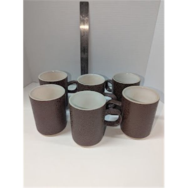 Nugu set of six mugs #12 brick