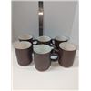 Image 1 : Nugu set of six mugs #12 brick