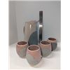 Image 1 : Nugu Pitcher and tea mugs (4) #30 pink/grey