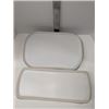 Image 1 : Nugu set of four each rectangular platters sm/med #2 white