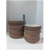 Image 1 : Nugu set of four each med/large curve edge bowls # sand