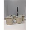 Image 1 : Nugu set of four small lidded casserole pots #51
