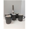Image 1 : Nugu set of six mugs #11 black