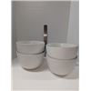 Image 1 : Nugu set of four coupe large bowls #2 white
