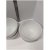 Image 2 : Nugu set of four coupe large bowls #2 white