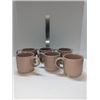 Image 1 : Nugu set of six mugs # pink