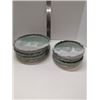 Image 1 : Nugu set of four each organic edge plates salad/side #13