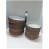 Image 1 : Nugu set of four each med/large curve edge bowls # sand