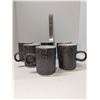 Image 1 : Nugu set of six mugs #11 black