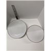 Image 1 : Nugu set of six each short edge salad/dinner plates #22 white