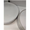 Image 2 : Nugu set of six each short edge salad/dinner plates #22 white