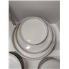 Image 2 : Nugu set of six each straight edge round side/salad/dinner plates #11 black