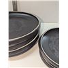 Image 2 : Nugu set of four each oval platters sm/lg #20 black