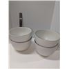 Image 1 : Nugu set of four coupe large bowls #2 white