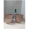 Image 1 : Nugu set of four coupe large bowls # pink