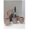 Image 1 : Nugu Pitcher and tea mugs (4) #30 pink/grey