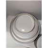 Image 2 : Nugu set of six each round straight edge side/salad/dinner plates #12 brick