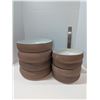 Image 1 : Nugu set of four each med/large curve edge bowls # sand