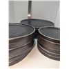 Image 2 : Nugu set of six each straight edge side/salad/dinner plates #20 black