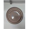 Image 1 : Nugu set of four each round side/salad/dinner plates # pink