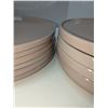 Image 2 : Nugu set of six each short edge salad/dinner plates #23 pink