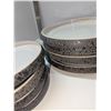 Image 2 : Nugu set of four each oval platters sm/lg #11 black