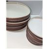 Image 2 : Nugu set of six each oval platters sm/lg #12 brick