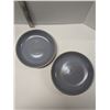 Image 1 : Nugu set of four round pasta or salad plates #