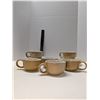 Image 1 : Nugu set of six cappuccino mugs and saucers #48