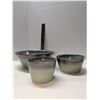 Image 1 : Nugu set of three taper edge bowls #9