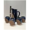 Image 1 : Nugu Pitcher and tea mugs (4) #31 blue/tan