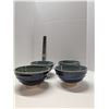 Image 1 : Nugu set of four med round footed bowls #47