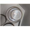 Image 2 : Nugu set of four each straight edge side/salad/dinner plates #12 brick