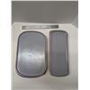 Image 1 : Nugu set of four each rectangular platters sm/med #3
